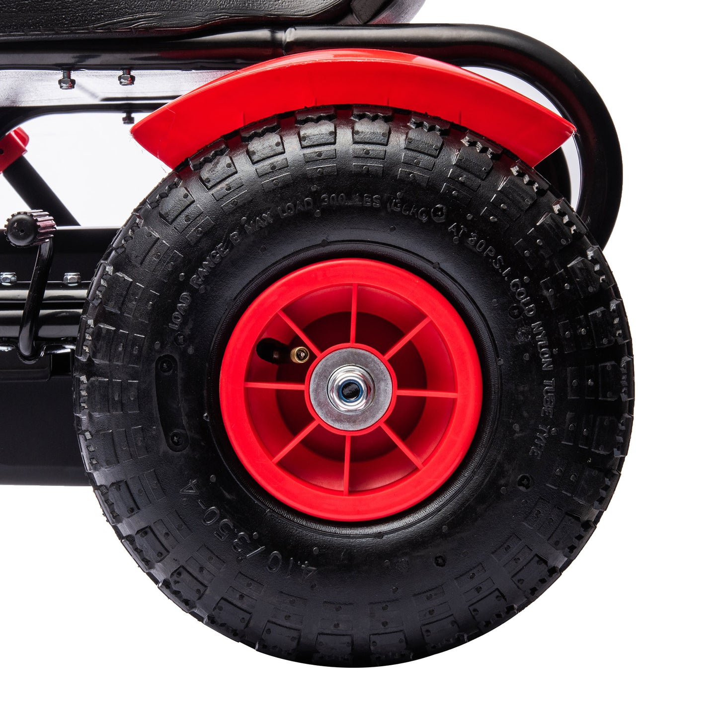 HOMCOM Pedal Go Kart, Kids Ride On Racer with Adjustable Seat, Inflatable Rubber Tyres, Handbrake for Ages 5-12 Years - Red
