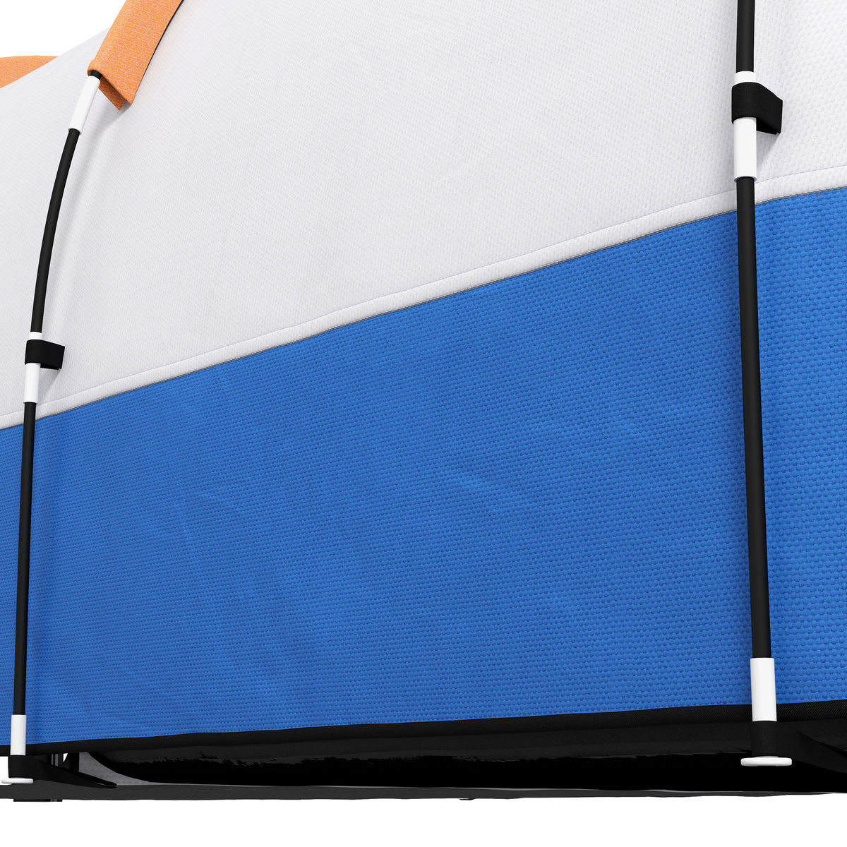 Outsunny Two Man Two-Room Tent, with Porch and Accessories - Orange