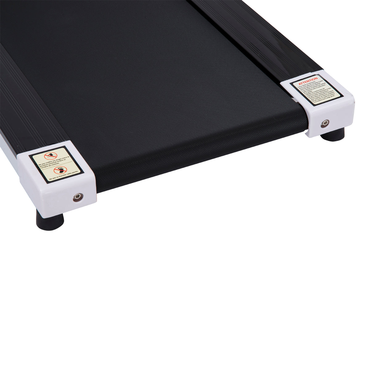HOMCOM Folding Treadmill with Incline, Walking Pad Treadmill for Home, 1-10km/h Under Desk Running Machine with LCD Display and Wheels, No Assembly, White