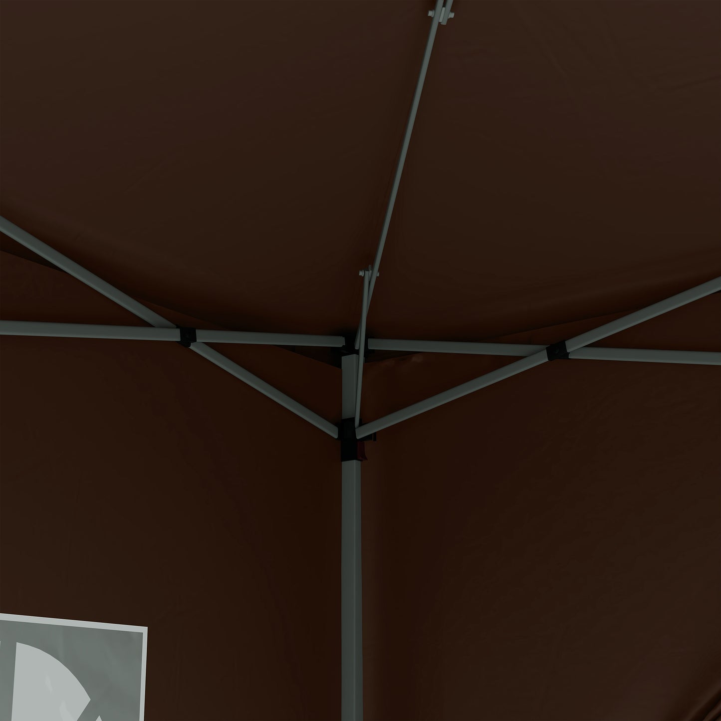Outsunny 3x3(m) Pop-Up Gazebo, with Curtain Walls and Windows, Coffee