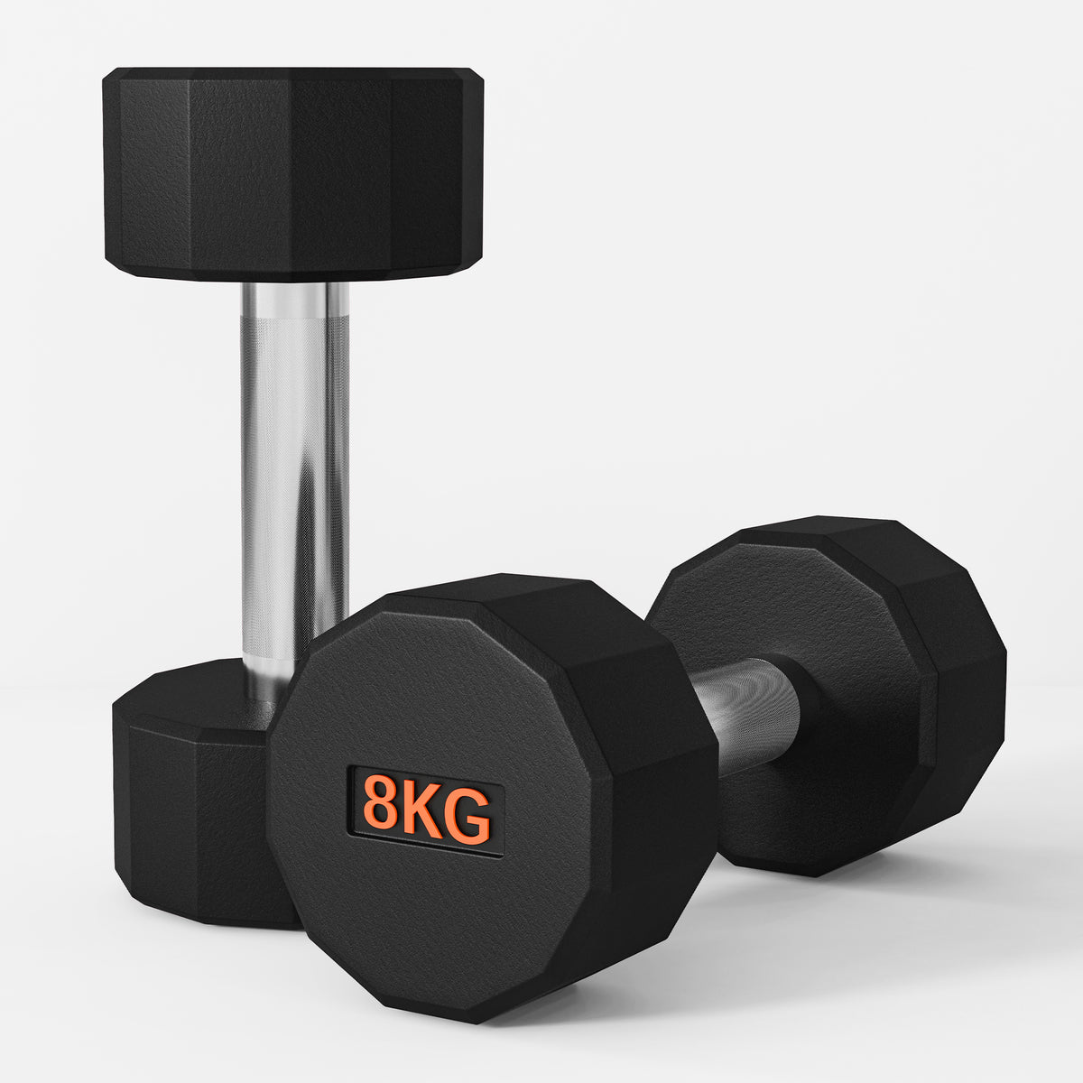SPORTNOW Dumbbells Weights Set with 12-Sided Shape and Non-Slip Grip for Men Women Home Gym Workout, 2 x 8kg