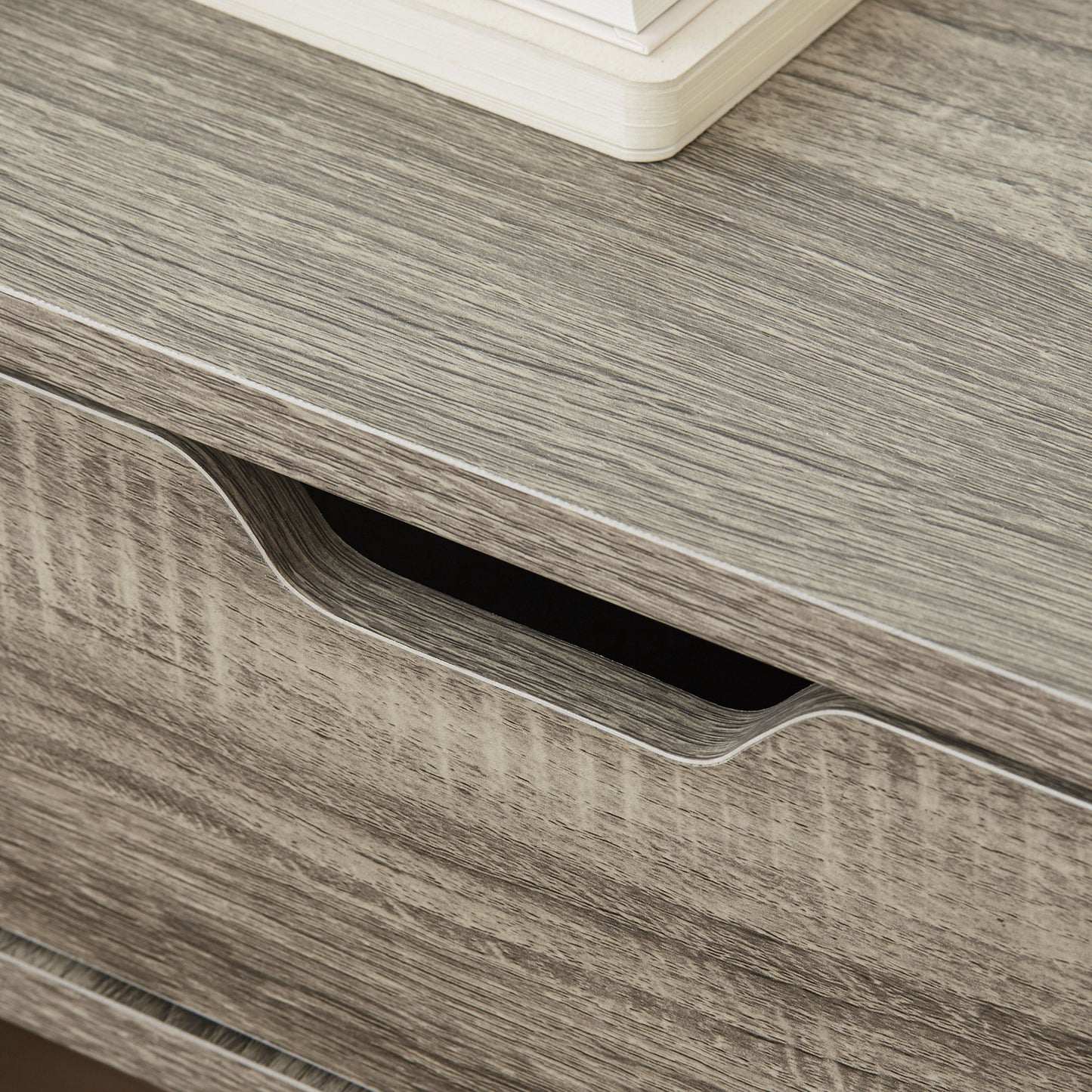 HOMCOM Floating Nightstands Set of 2, Wall Mounted Bedside Table with Drawer for Bedroom, Grey