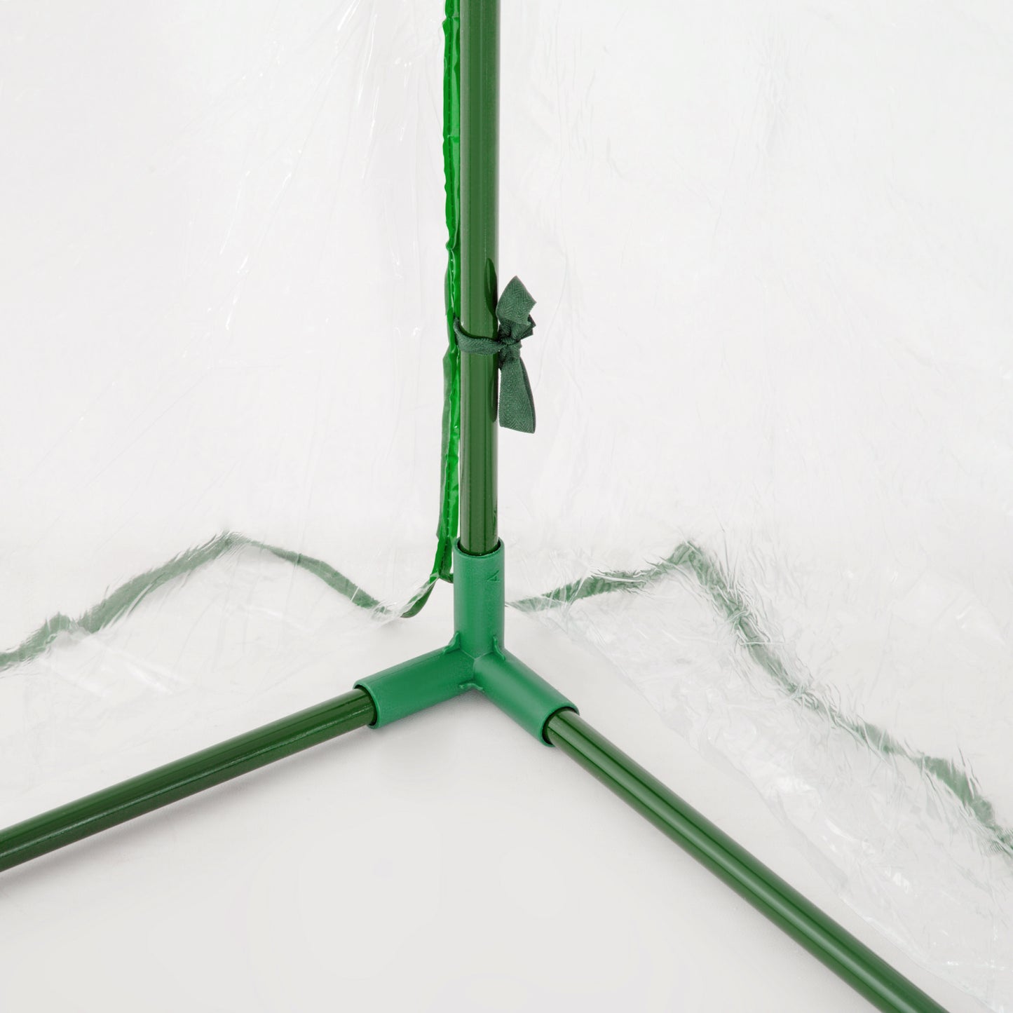 Outsunny Tunnel Greenhouse Green Grow House for Garden Outdoor, Steel Frame, PVC Cover, Transparent, 200 x 100 x 80cm