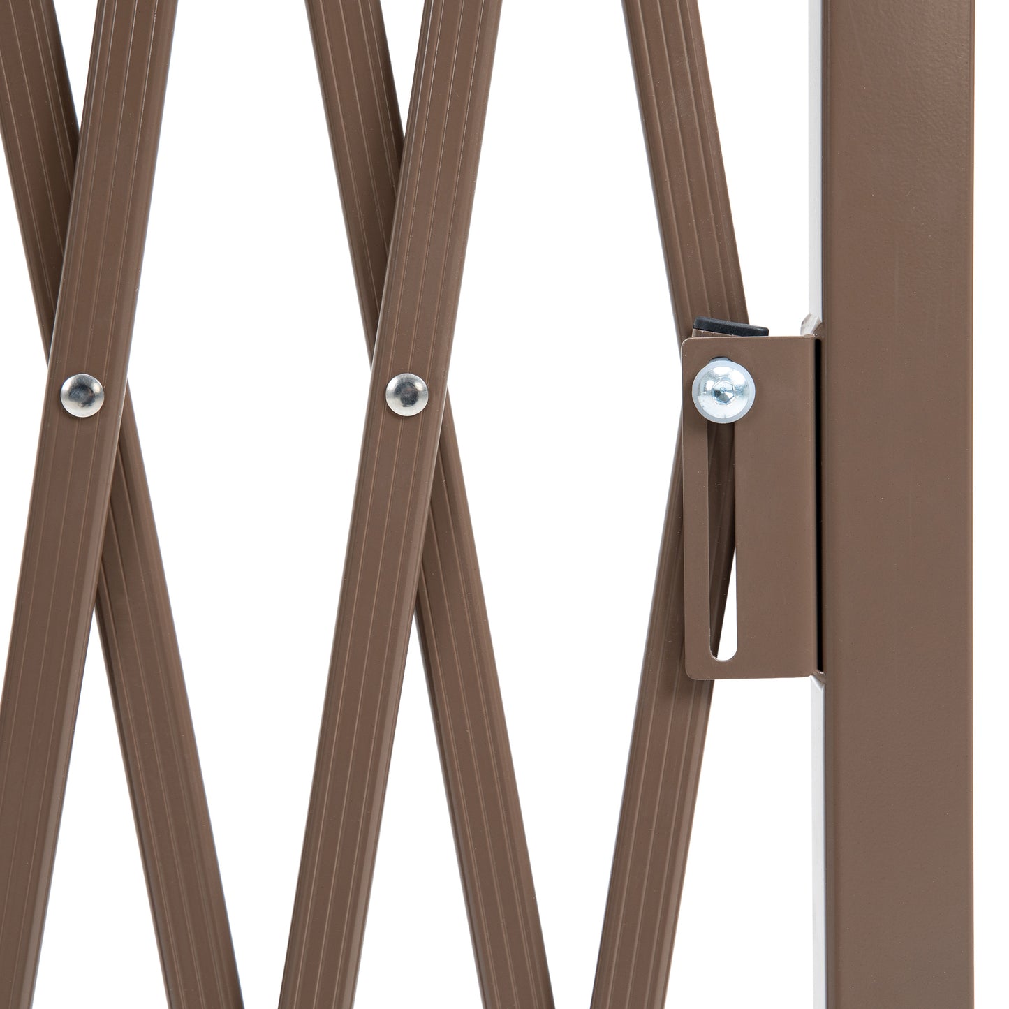 Outsunny Expanding Trellis Fence, Freestanding Movable Fence, Foldable Garden Screen Panel, 300 x 103.5 cm, Dark Brown
