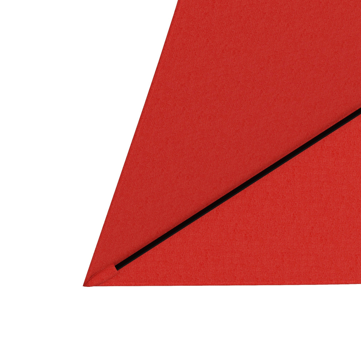 Outsunny 2 x 3 m Rectangular Parasol Umbrella - Red