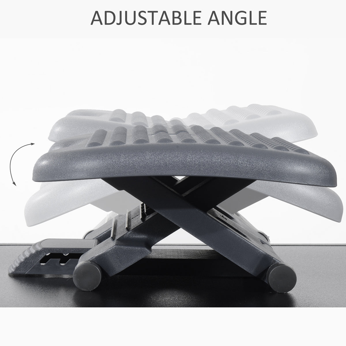 HOMCOM footrest with a tilting platform and adjustable angle