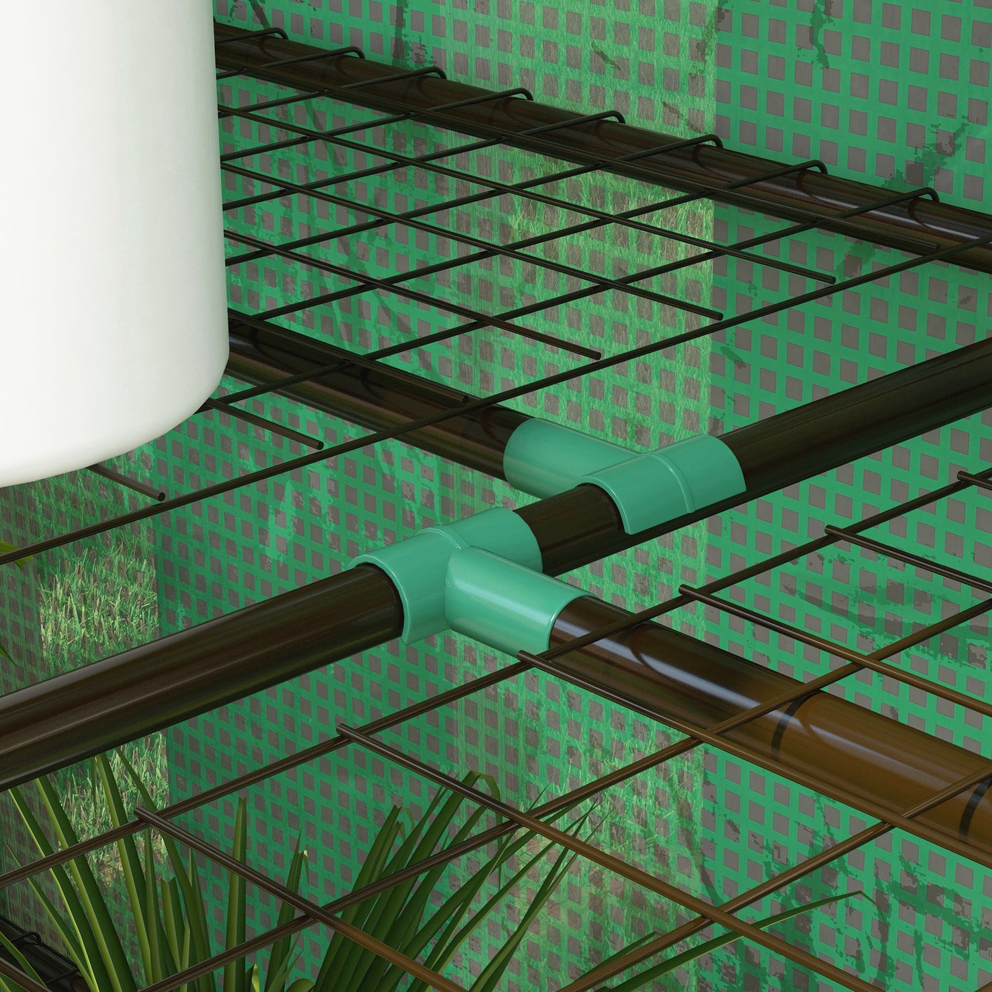 Outsunny 46 x 143cm Six-Shelf Greenhouse