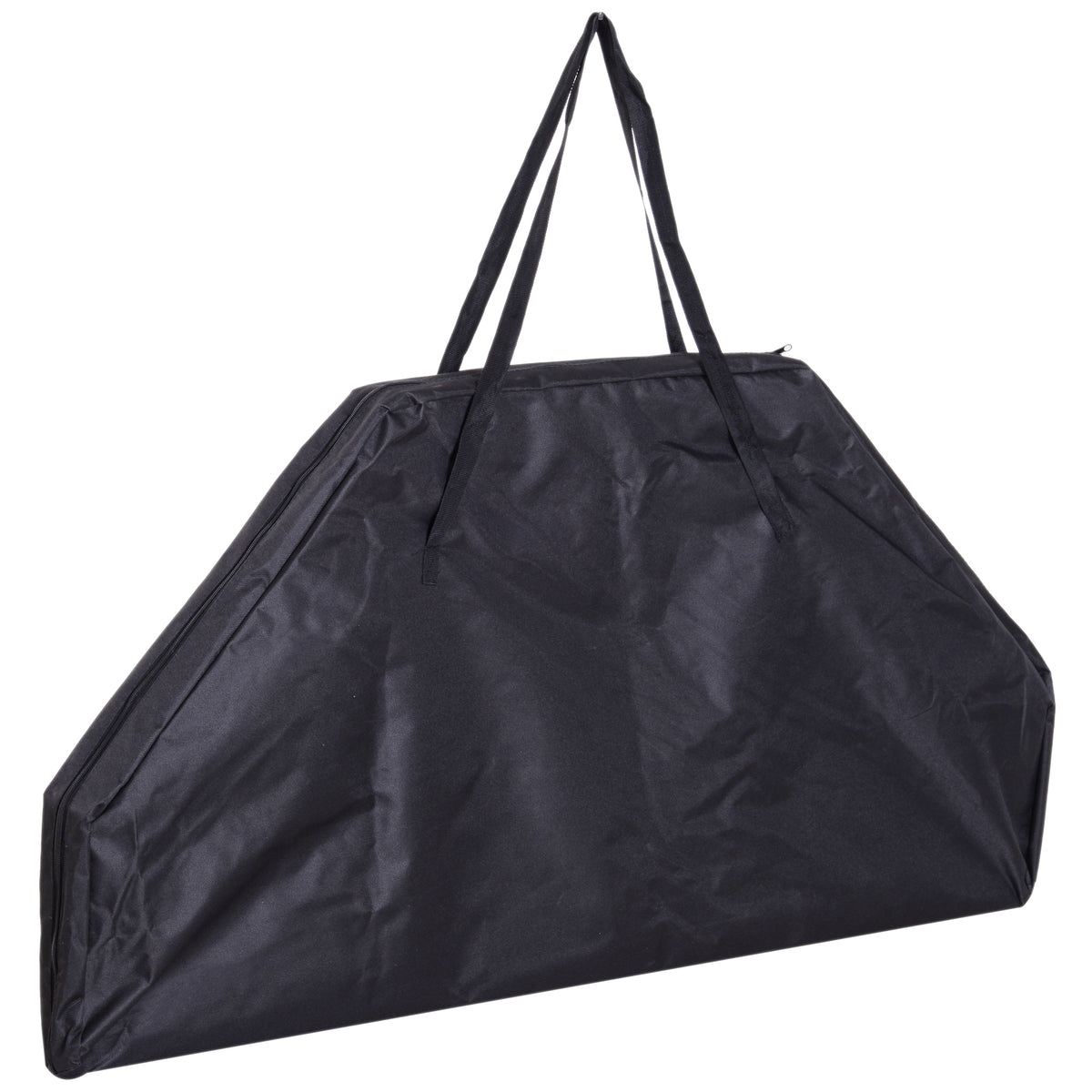 Black carrying bag with long handles for the poker table topper