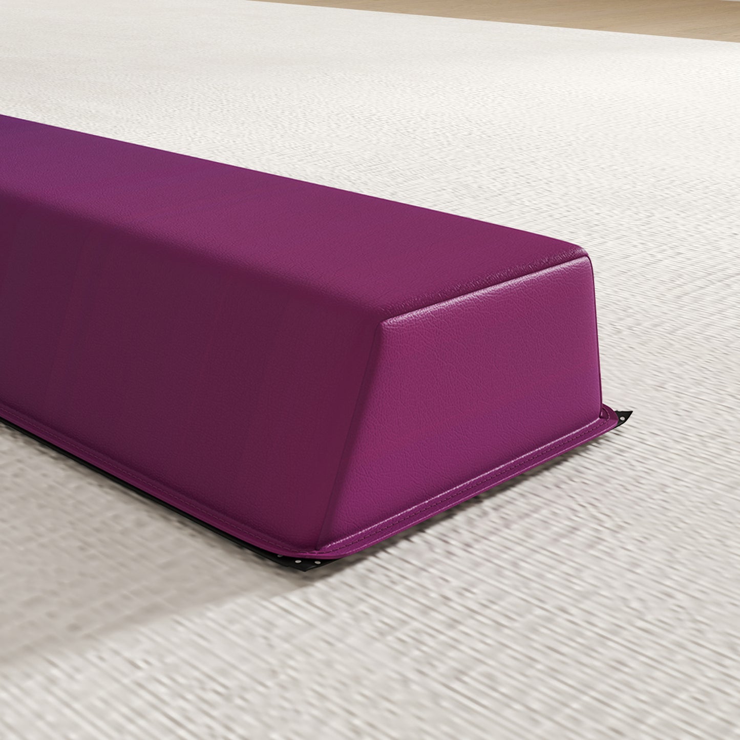 SPORTNOW balance beam close-up showing padded end and anti-slip base