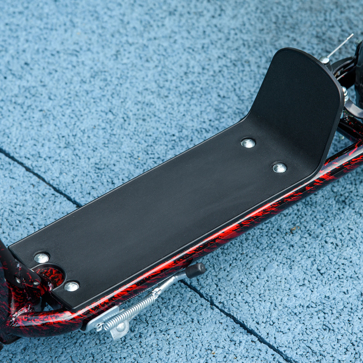 AIYAPLAY Kids Scooter with Adjustable Handlebar, Children's Kick Scooter with Non-slip Footplate, Rear Brake, Kickstand, Red