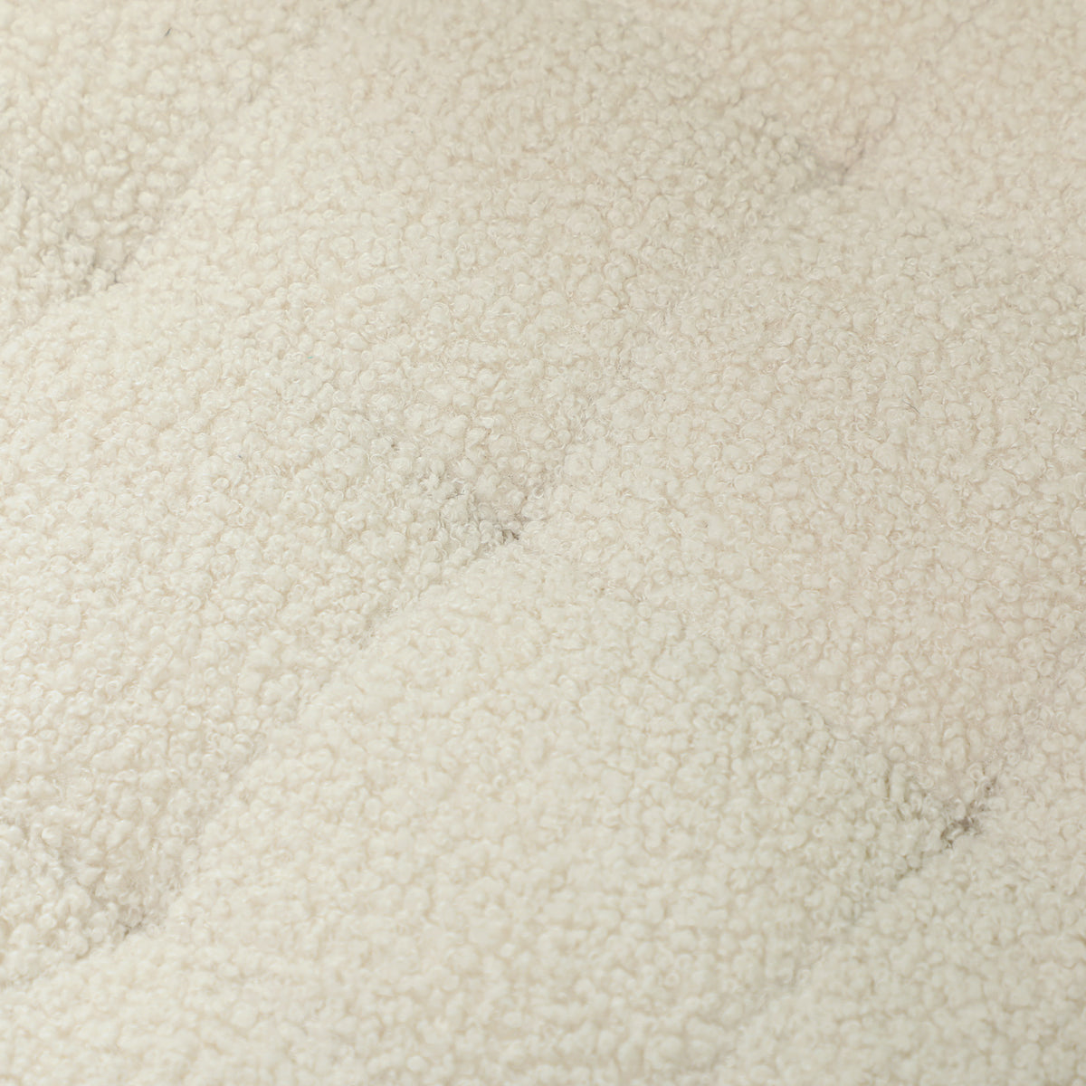 HOMCOM 40.5L Teddy Fleece Storage Ottoman - Cream White