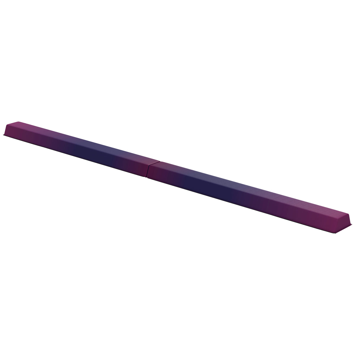 SPORTNOW folding gymnastics balance beam in purple, shown extended with a center hinge