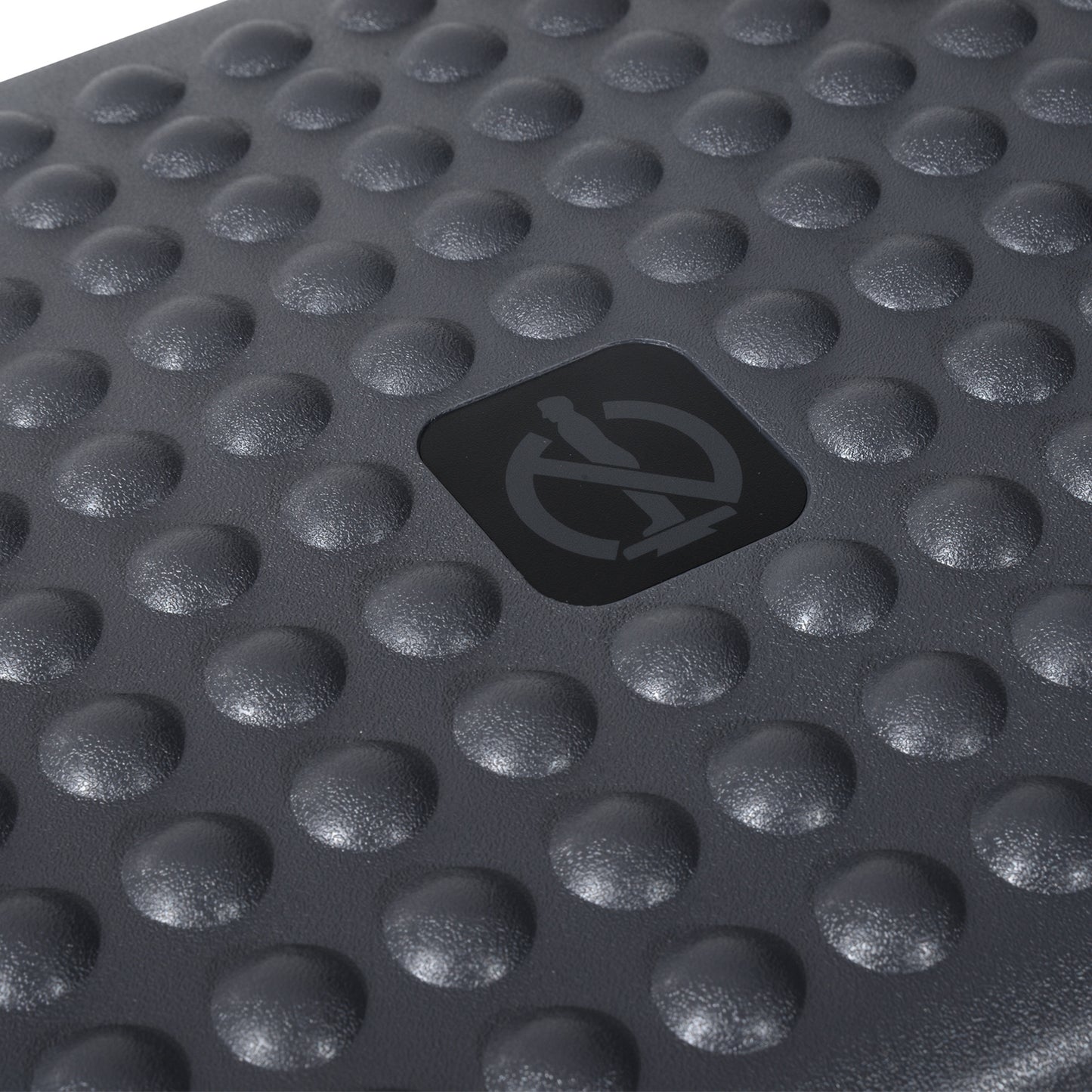HOMCOM footrest platform close-up showing raised grip bumps and center logo