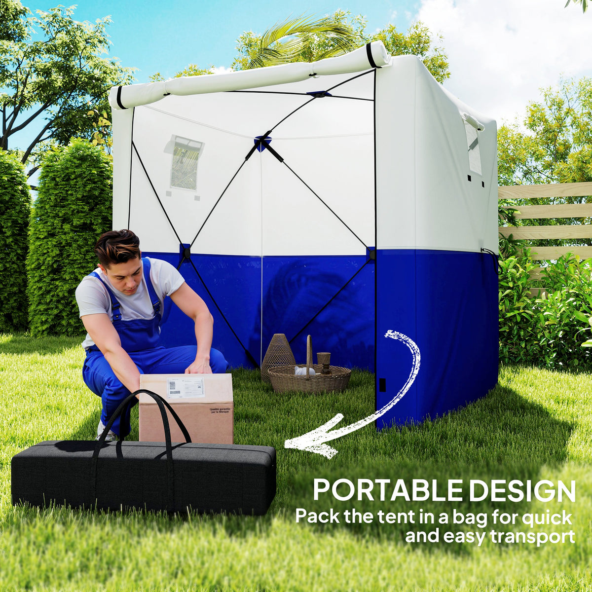 Outsunny pop-up gazebo with open front and a portable carry bag