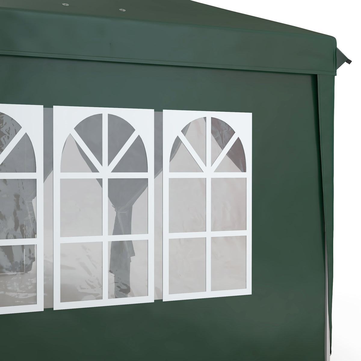Outsunny 3x6m Pop-Up Gazebo, with Curtain Walls and Windows, Green