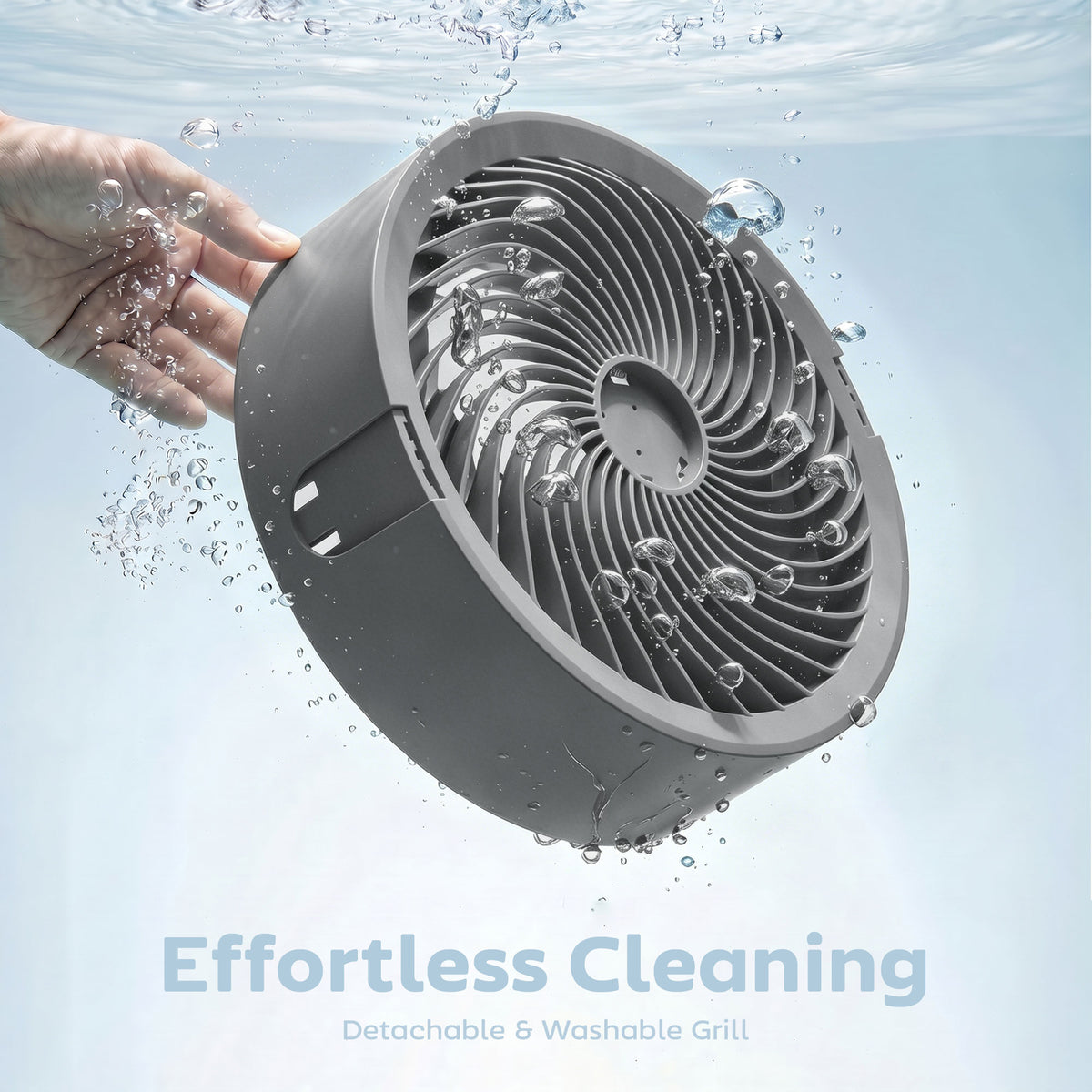 HOMCOM 20 dB Silent Standing Fan for Bedroom, 44" Pedestal Fan with 90° Oscillating, 8 Speeds and LED Light, Grey