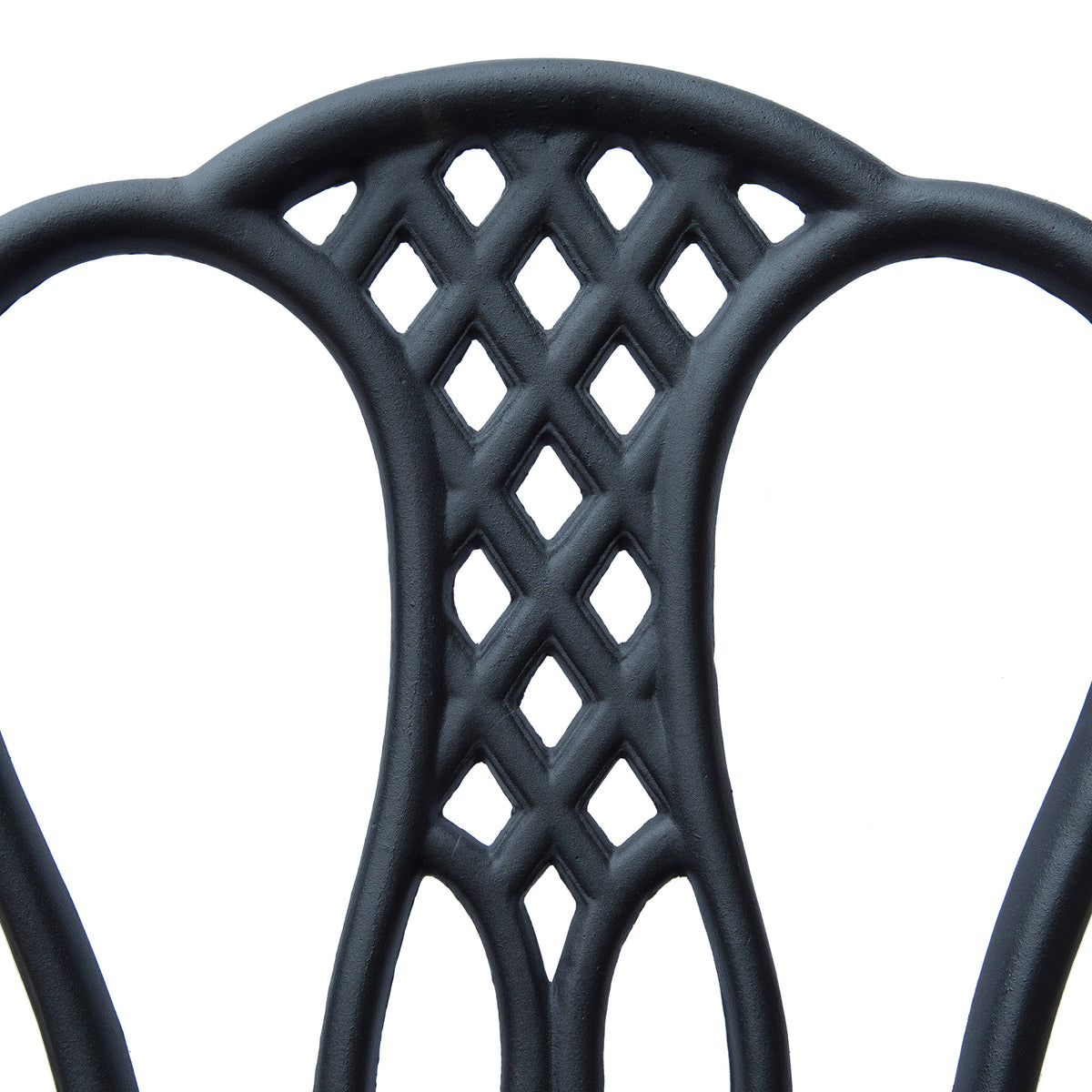 Outsunny 3 Piece Small Patio Furnture Cast Aluminium Bistro Set Garden Outdoor Table and Chairs Shabby Chic Style