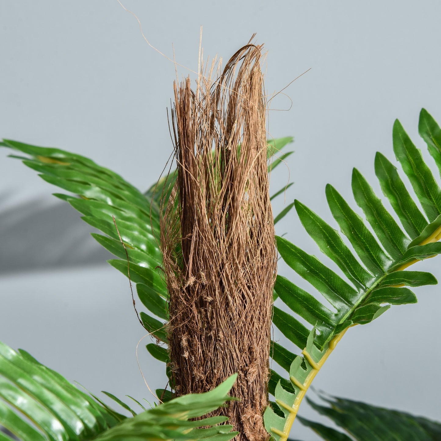 Outsunny Set of 2 Artificial Plant Tropical Fern in Pot, Fake Plants for Home Indoor Outdoor Decor, 150cm, Green