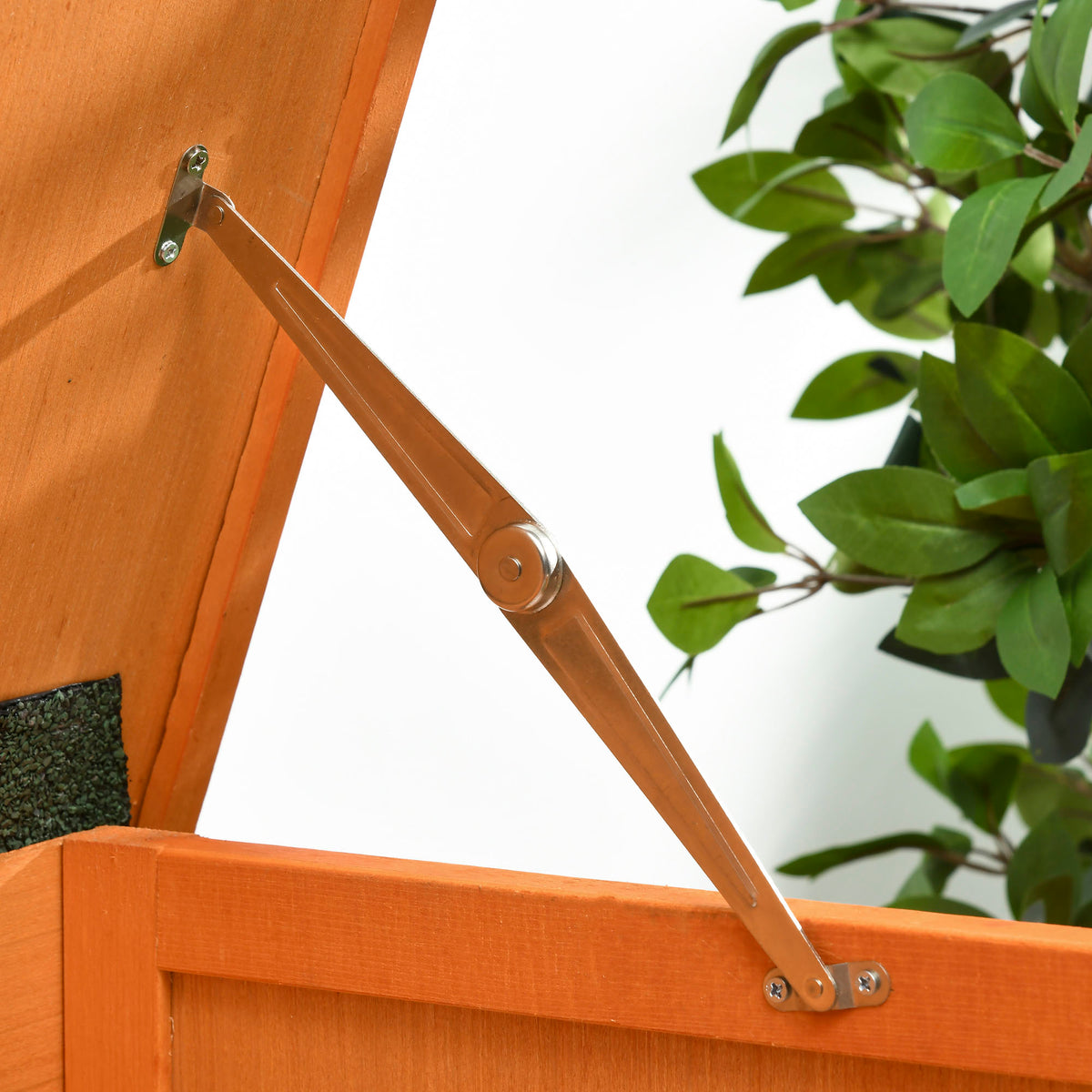 PawHut rabbit hutch roof support arm and hinge hardware