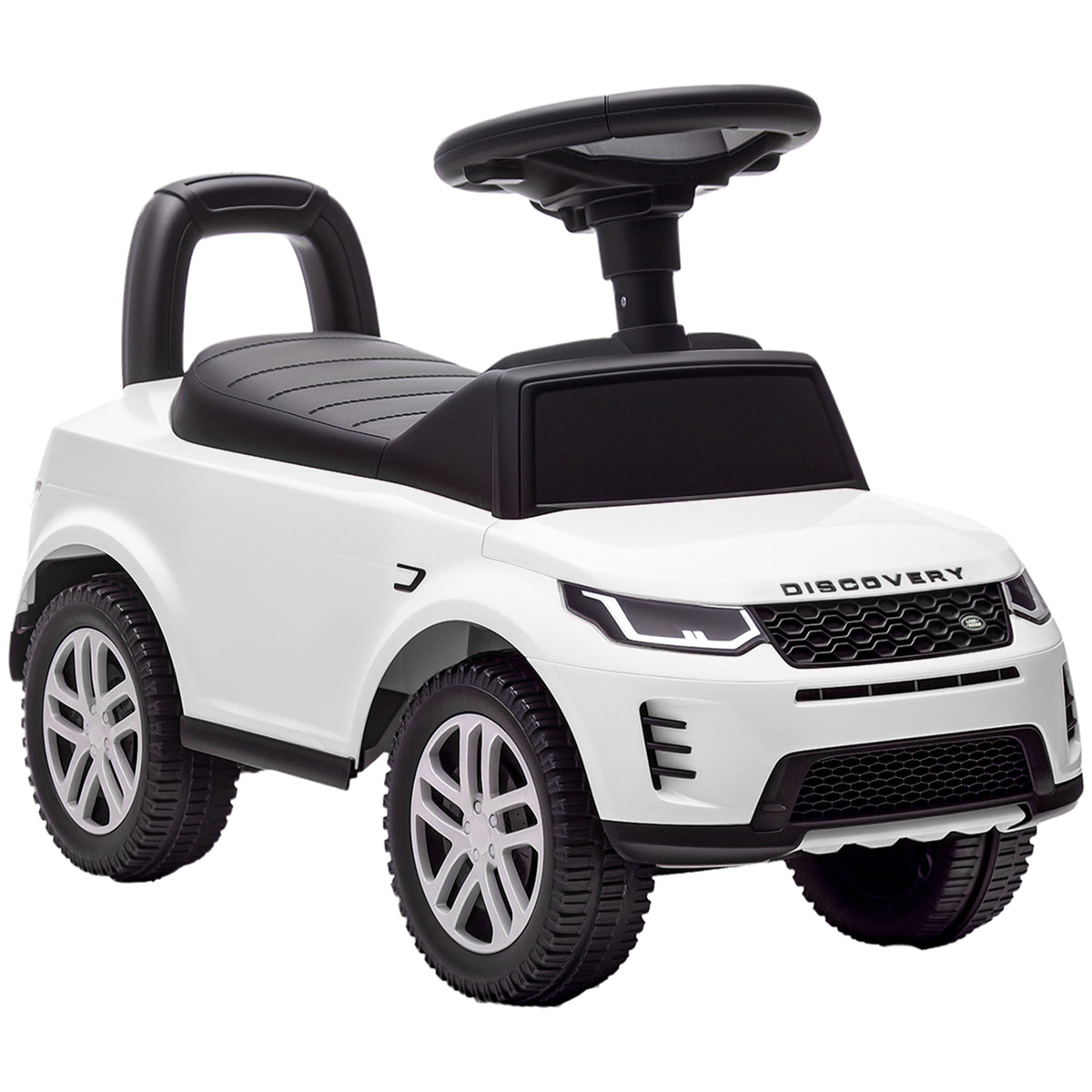 Photo of AIYAPLAY Land Rover Licensed Toddler Ride on Car with Horn, Engine Sounds, Under-Seat Storage, for 18-36 Months, White in White colour on a white background