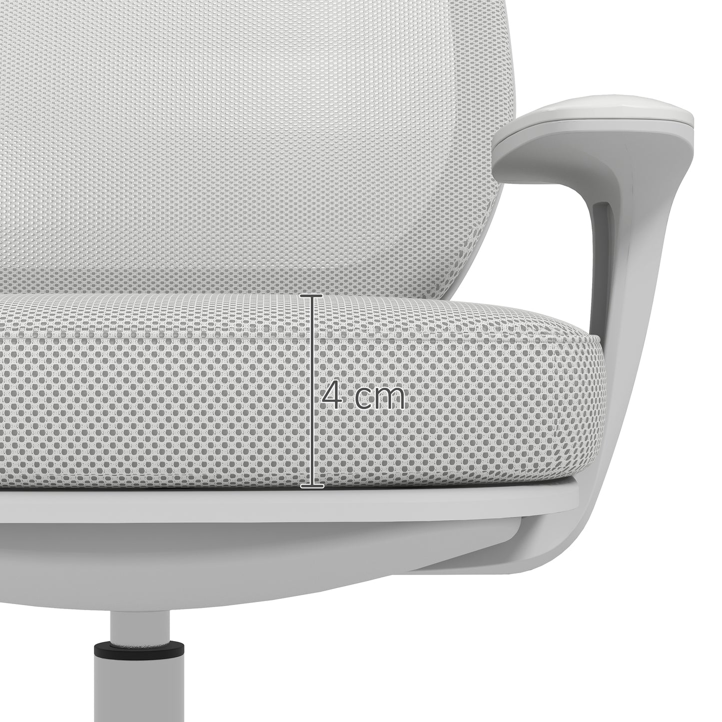 Vinsetto 44-56cm Mesh Back Office Chair - Grey