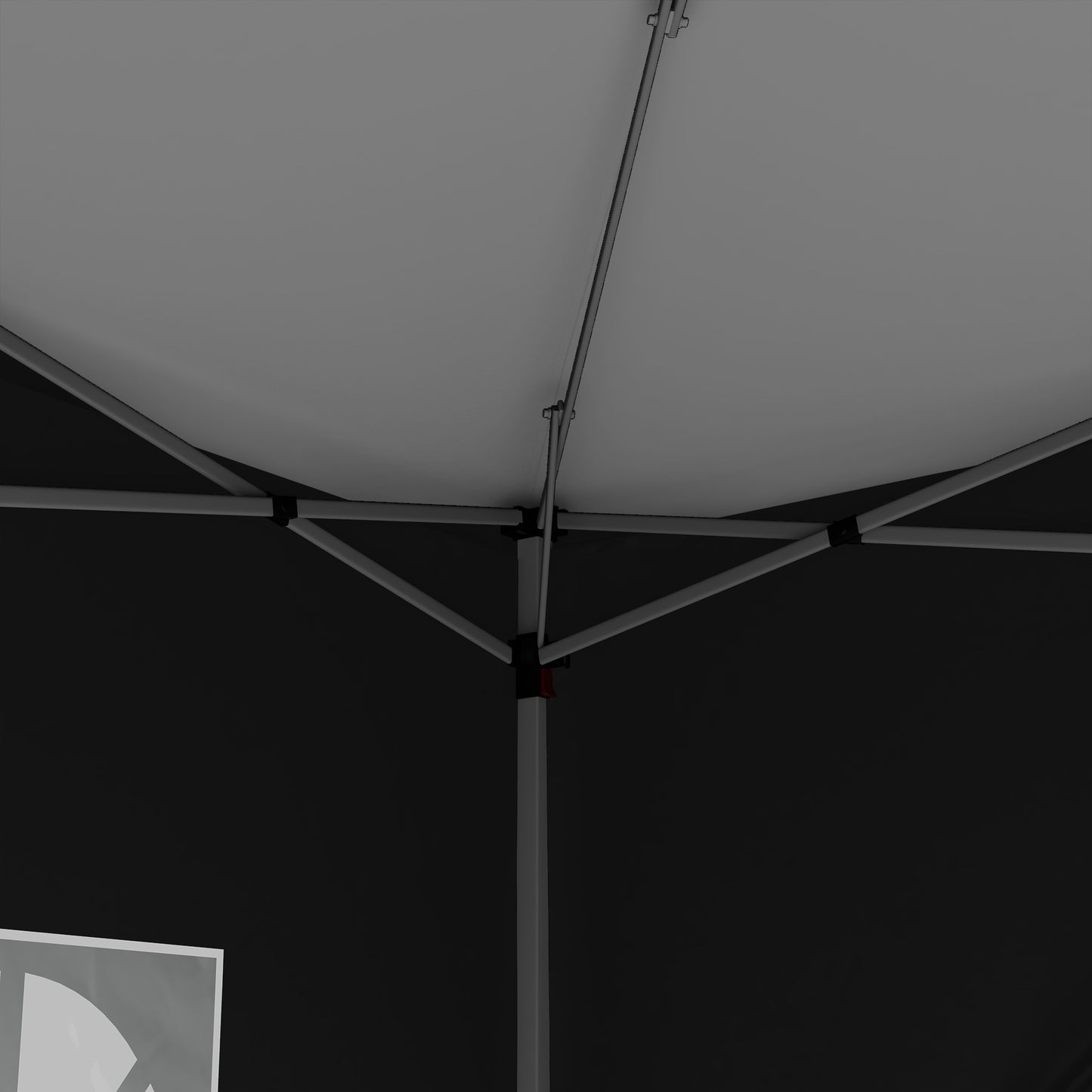 Outsunny 3x3(m) Pop-Up Gazebo, with Curtain Walls and Windows, Black