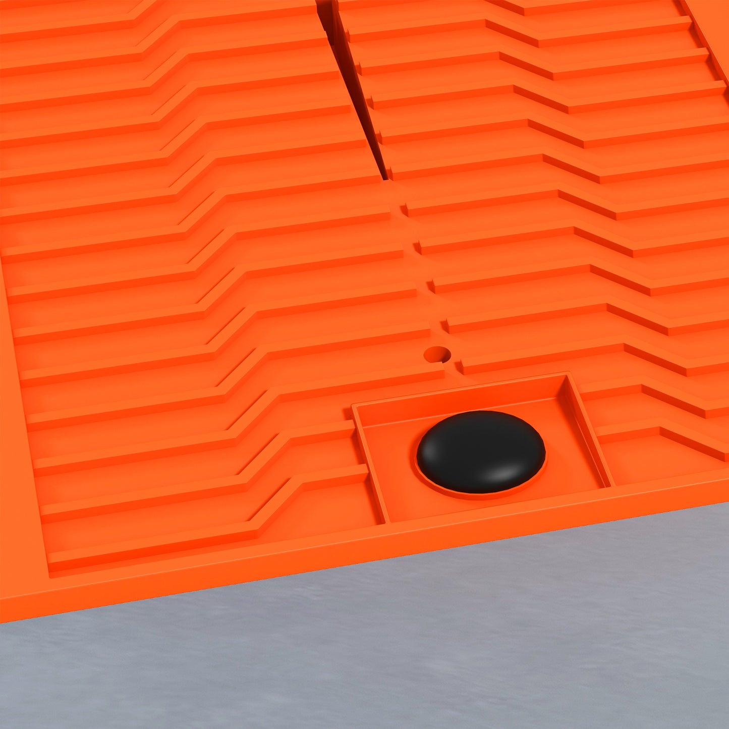 DURHAND 2 PCs Car Ramps Heavy Duty 2.5 Ton Motorhome Levelling Ramps, Plastic Garage Workshop Car Lift, Portable Automotive Vehicle Campervan Car Ramp, Orange