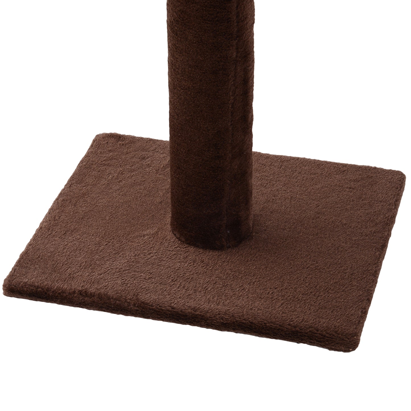 PawHut Floor to Ceiling Cat Tree 230-260cm Height Adjustable, 5-Tier Cat Tower with Scratching Posts, Hammock, Perches, Climbing Activity Centre for Indoor Kittens Playing and Relaxing, Brown