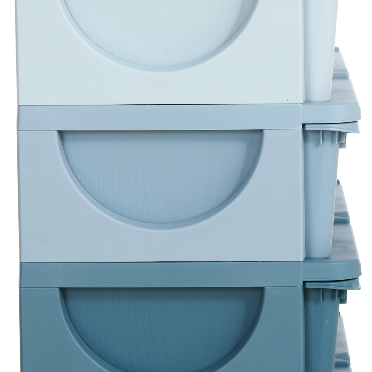 HOMCOM Kids Storage Unit, with Six Drawers - Blue