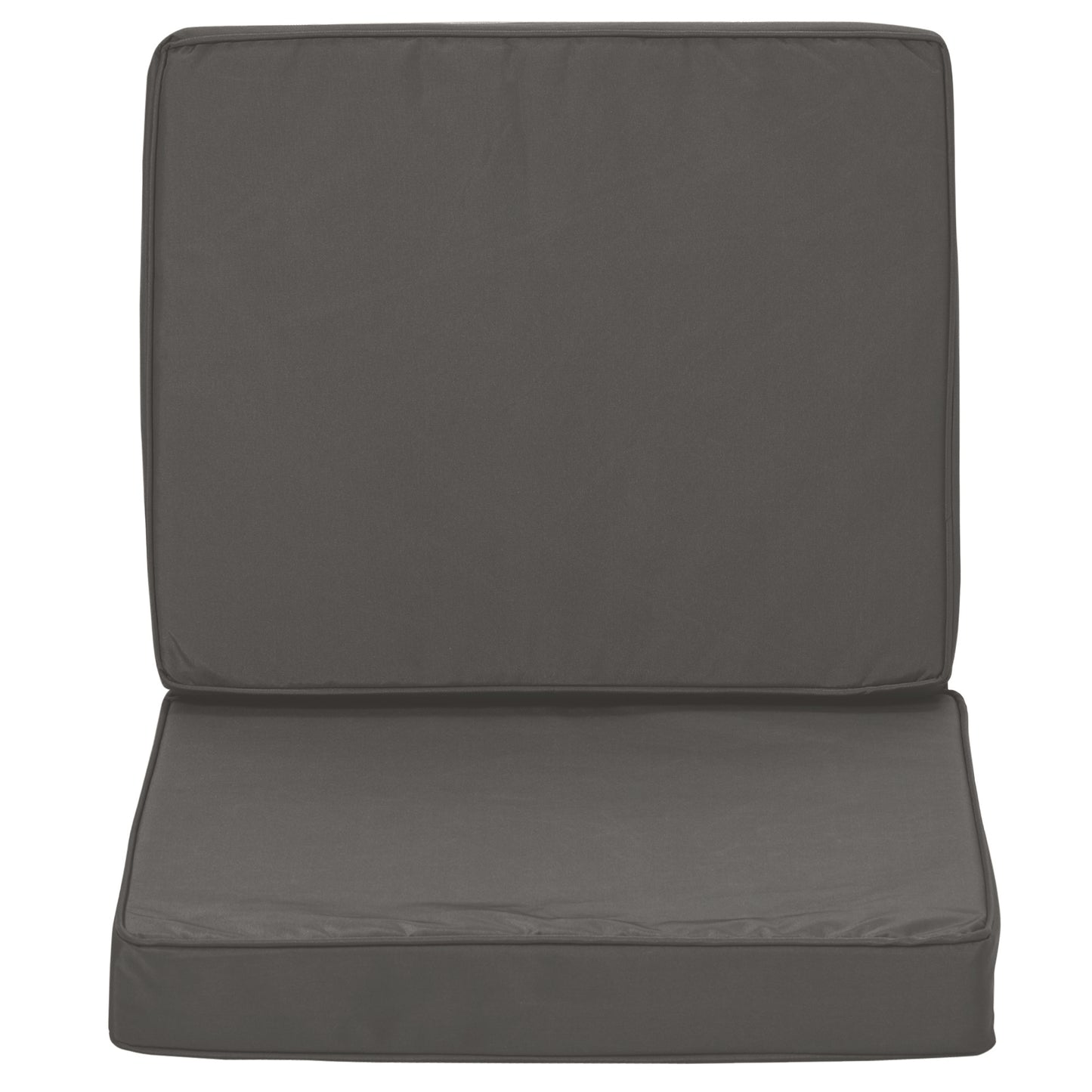Outsunny 2-Piece Garden Seat and Back Cushion Set, Replacement Cushions for Outdoor Furniture with Seat Cushion and Back Cushion, Dark Grey