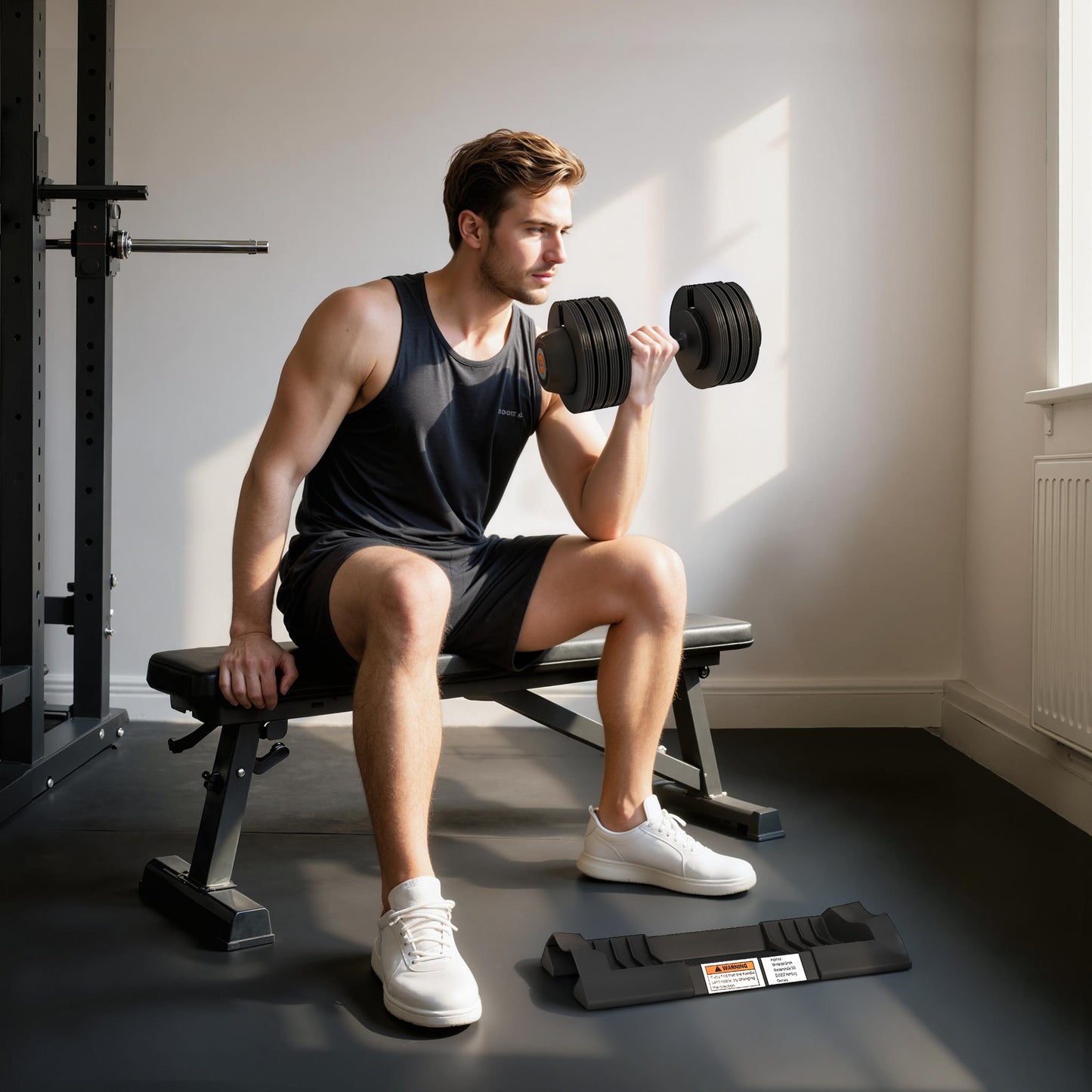 SPORTNOW Adjustable Dumbbells Set, 4-in-1 Weights Set with Storage Tray, Non-Slip Handle, 7kg, 13kg, 18kg, 24kg