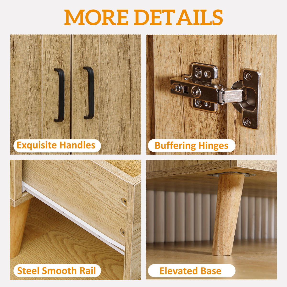 HOMCOM 2 Door Wardrobe, Modern Wardrobe with 2 Drawer and Hanging Rail for Bedroom, Natural