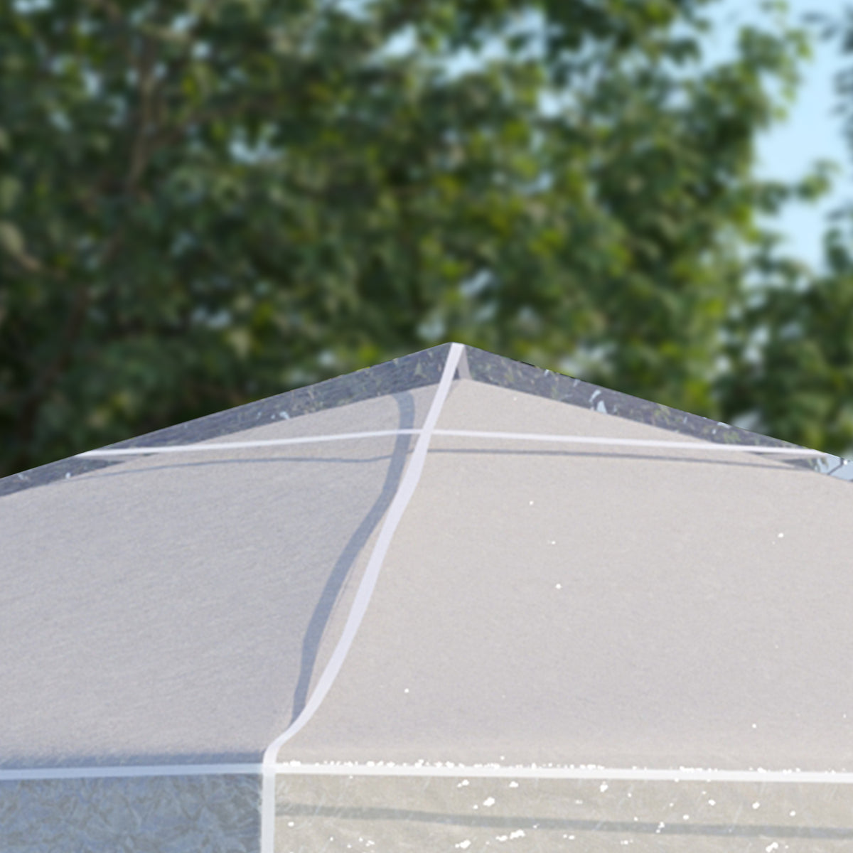 Outsunny 3 x 3 (m) Gazebo Protective Cover, Waterproof Transparent Gazebo Replacement Canopy Cover Top for Canopy and Tent