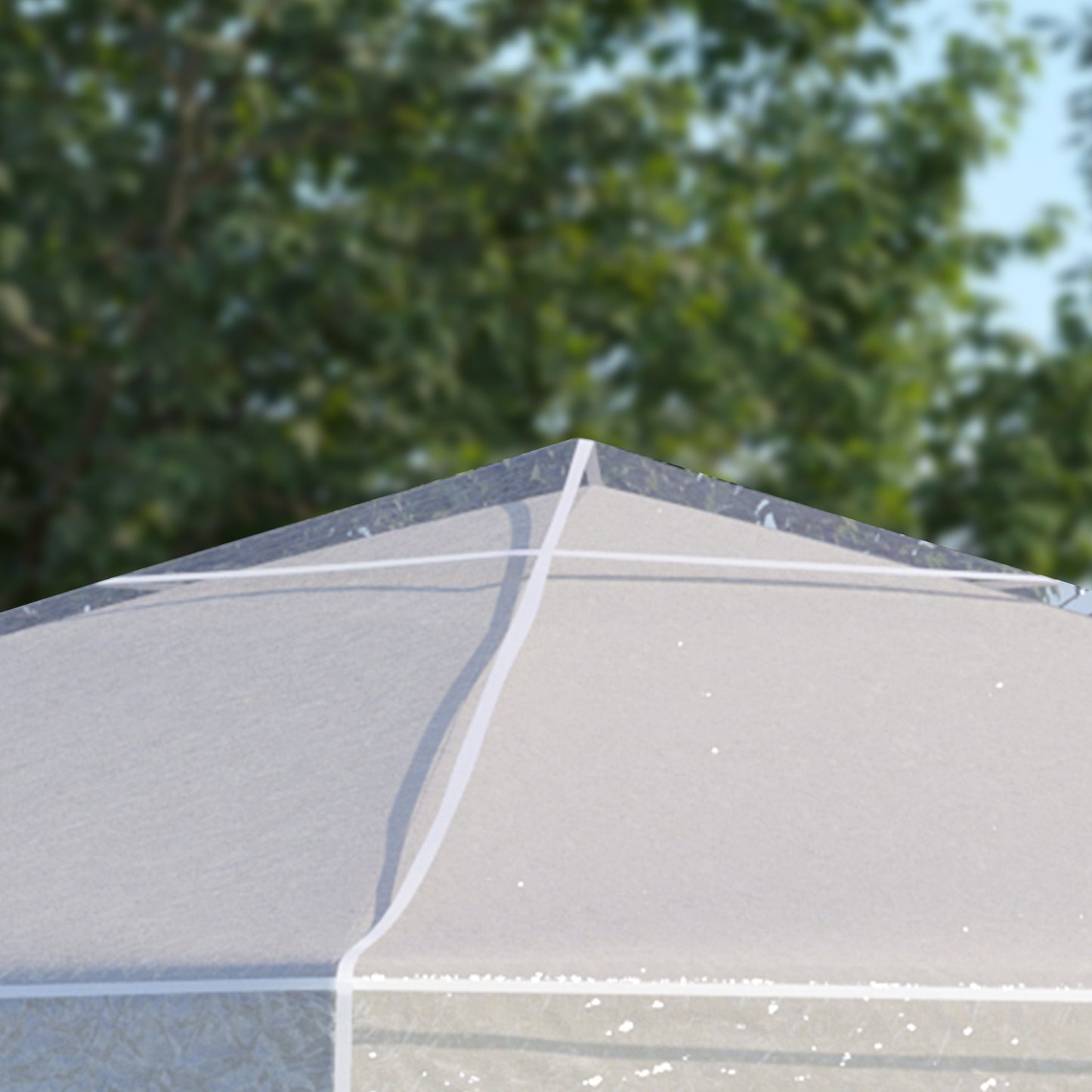 Outsunny 3 x 3 (m) Gazebo Protective Cover, Waterproof Transparent Gazebo Replacement Canopy Cover Top for Canopy and Tent