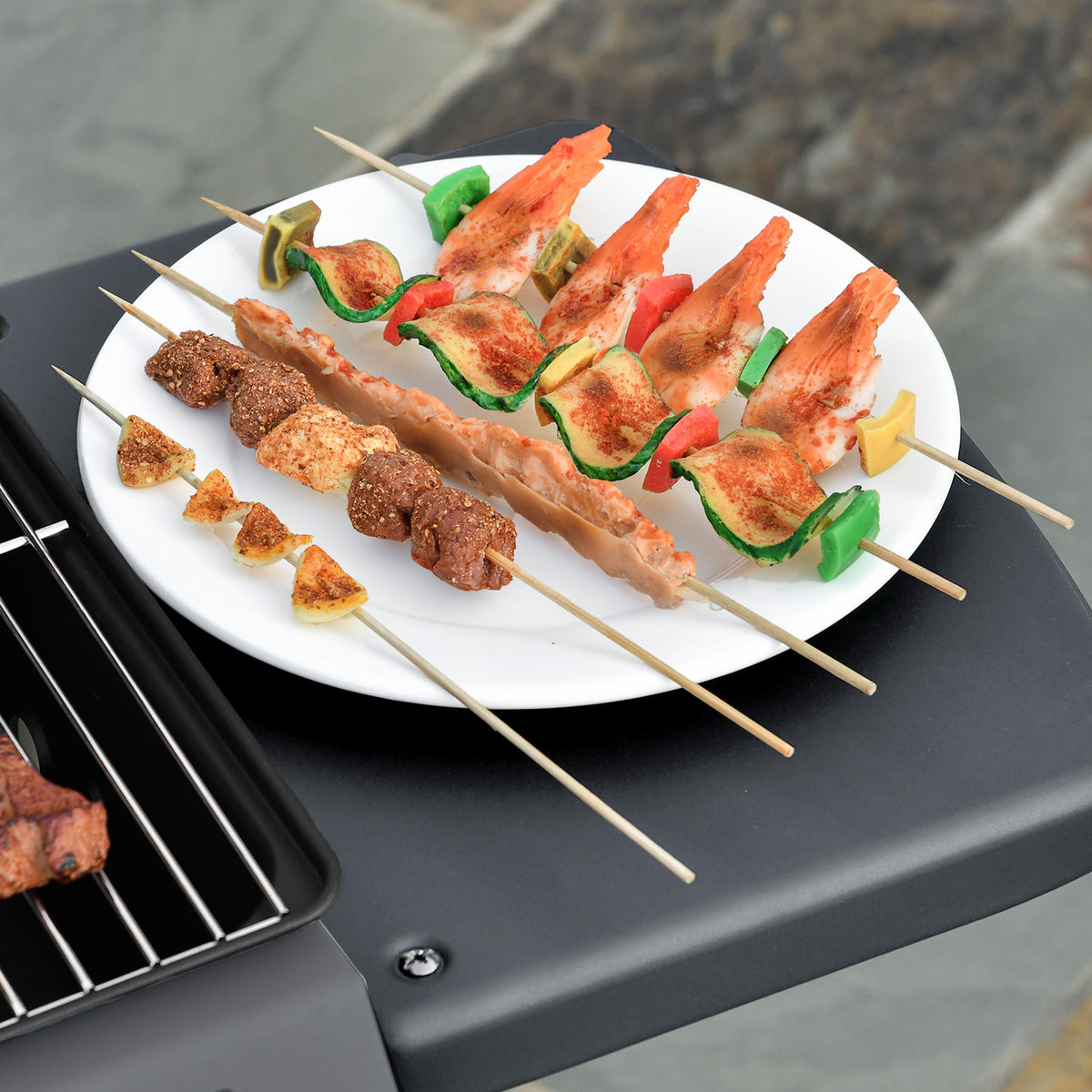 Outsunny 2 x 2.8kW Burner Gas BBQ - Grey
