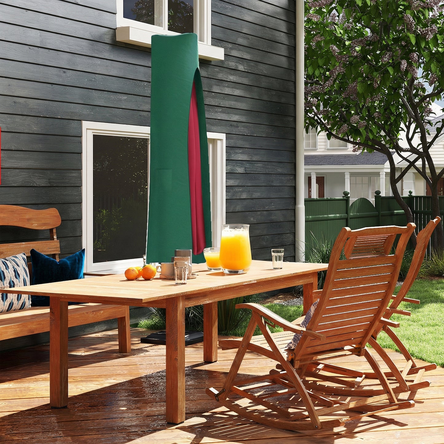 Outsunny Garden Parasol Cover, Waterproof Cantilever Banana Umbrella Protector, 240 x 48/70 cm for 3 m Cantilever Parasol