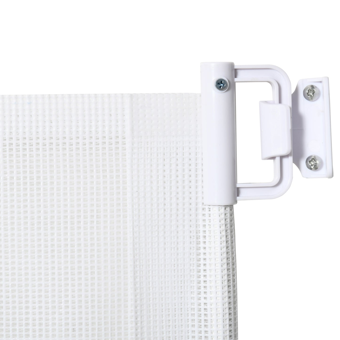 PawHut Retractable Stair Gate, Dog Pet Barrier, for Doorway, Staircase, Hallway - White