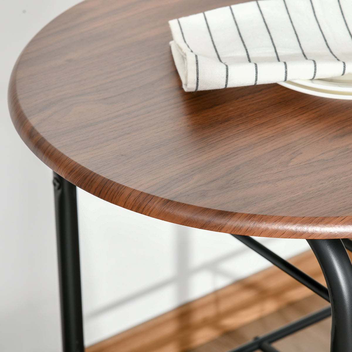 HOMCOM Three-Piece Compact Dining Set - Natural