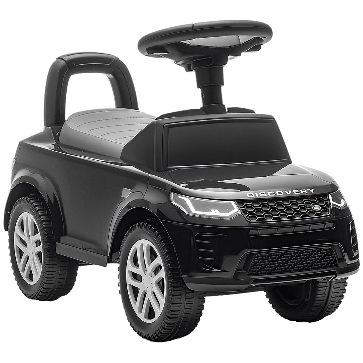 Photo of AIYAPLAY Land Rover Licensed Toddler Ride on Car with Horn, Engine Sounds, Under-Seat Storage, for 18-36 Months, Black in Black colour on a white background