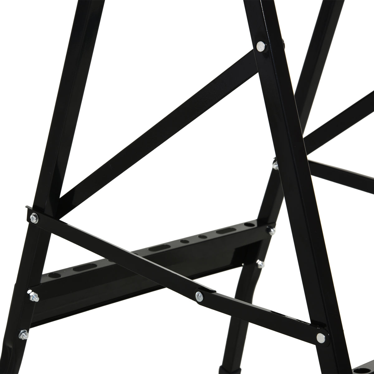 DURHAND 4-in-1 Work Bench, Folding Clamp Table w/ 4 Adjustable Clamping Pegs for DIY Home Garage, Black