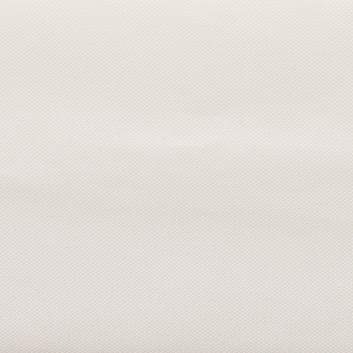 White cushion fabric close-up with a fine woven texture