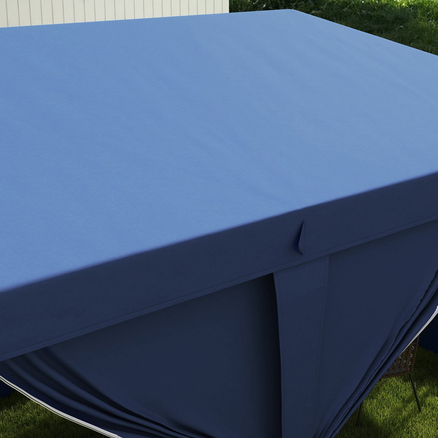 Outsunny 3x6m Pop-Up Gazebo, with Curtain Walls and Windows, Blue