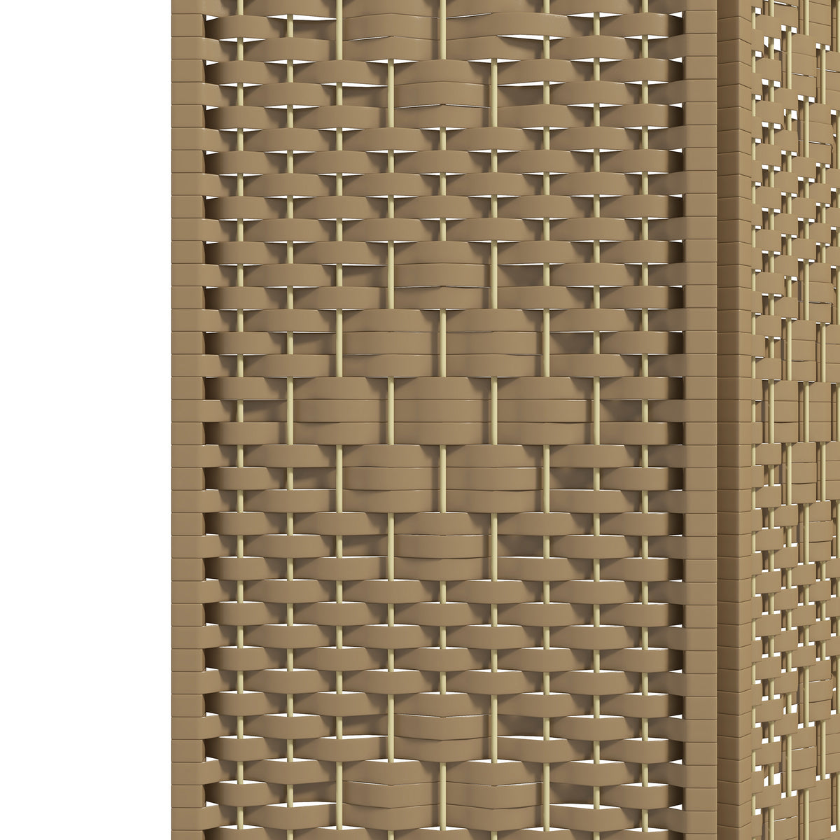 HOMCOM 3 Panel Folding Room Divider, Privacy Screen, Paravent Partition Separator for Living Room, Bedroom, Natural Wood