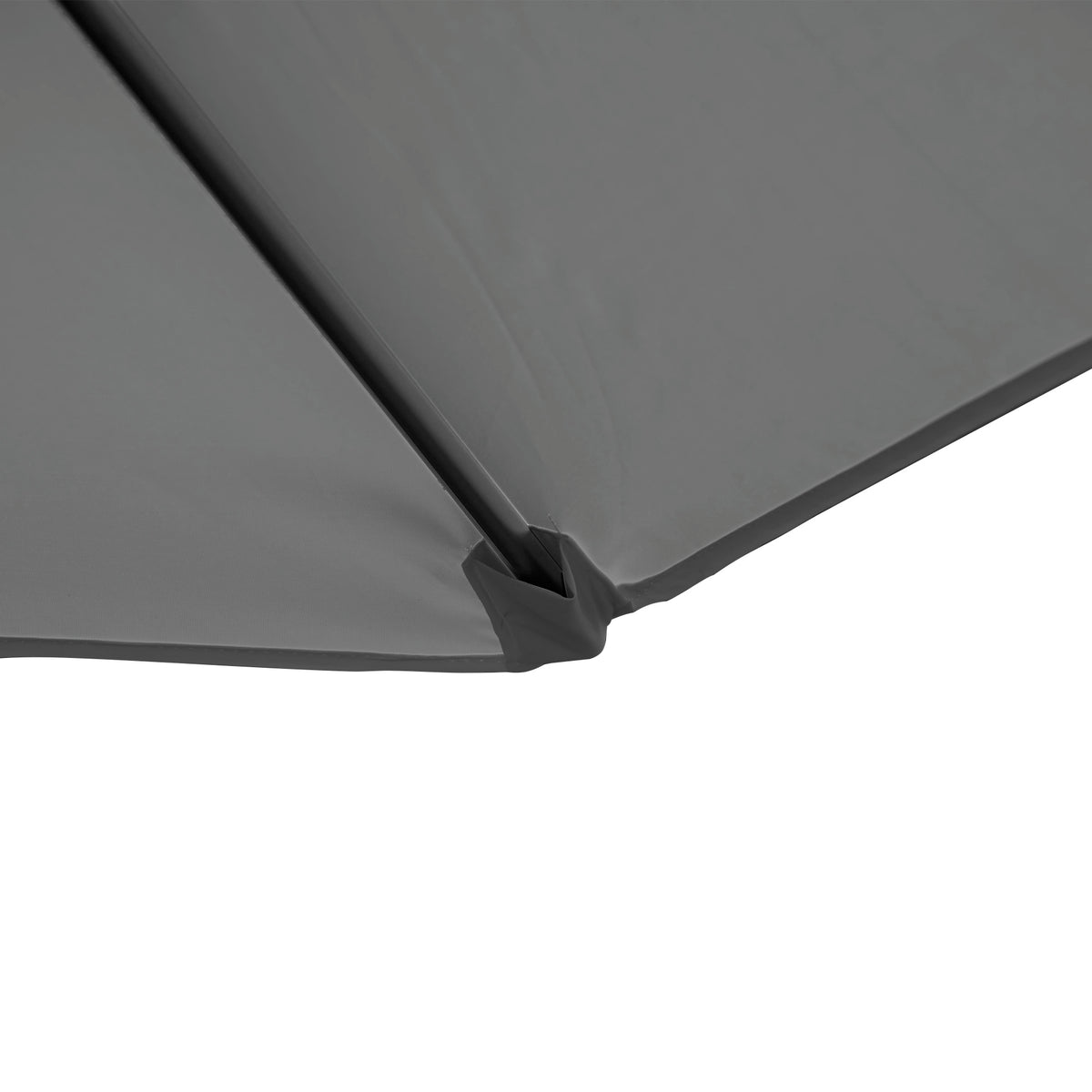Outsunny 2.5M Garden Cantilever Parasol, Offset Roma Patio Umbrella Hanging Sun Shade Canopy Shelter with 360° Rotation and Cross Base, Dark Grey