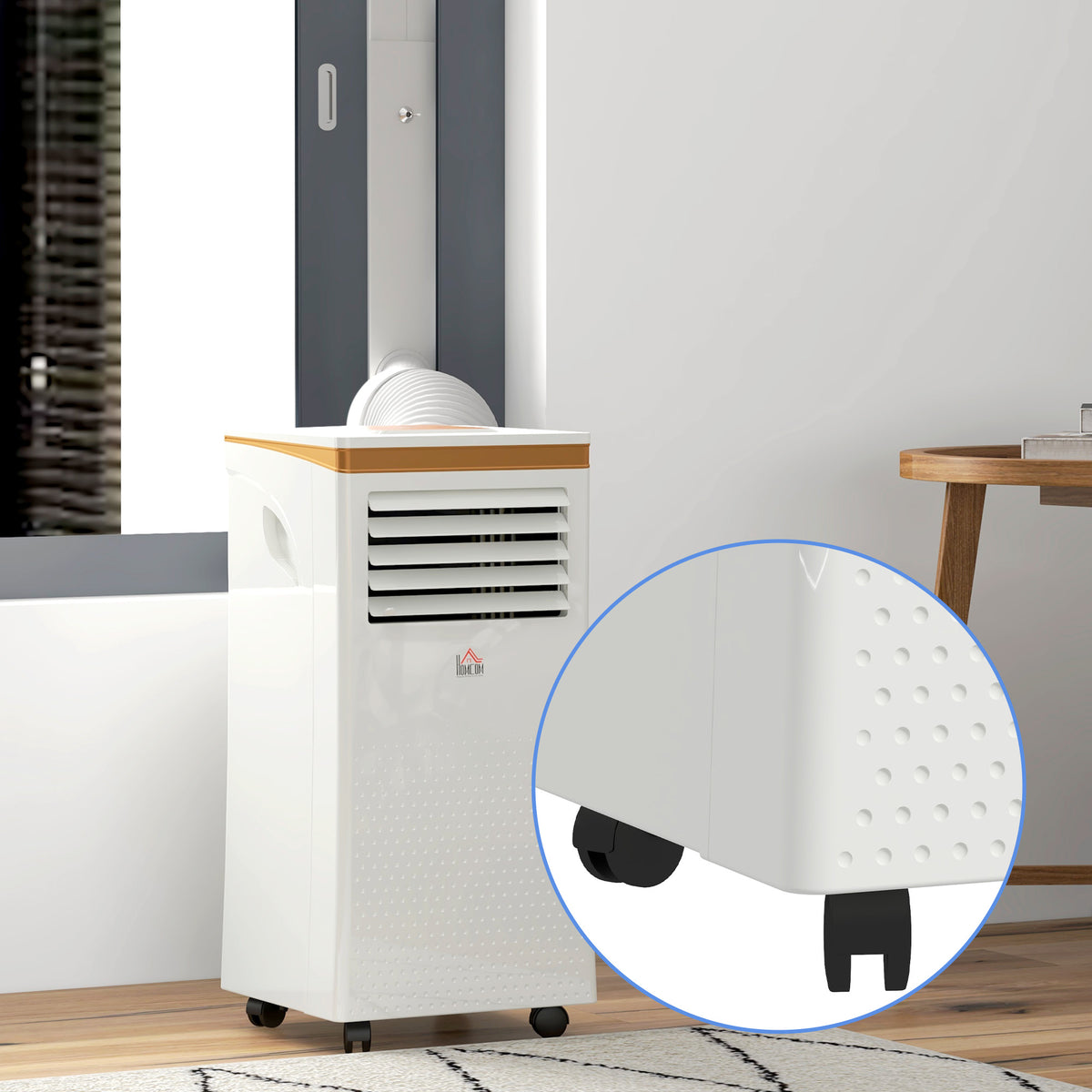 HOMCOM Portable Air Conditioner 10000 BTU, 4-in-1 Air Conditioning Unit with Cooling, Fan, 19.2L/Day Dehumidifier & Sleep Mode, LED Display, Remote Control, 24H Timer, Window Kit for Rooms up to 30㎡