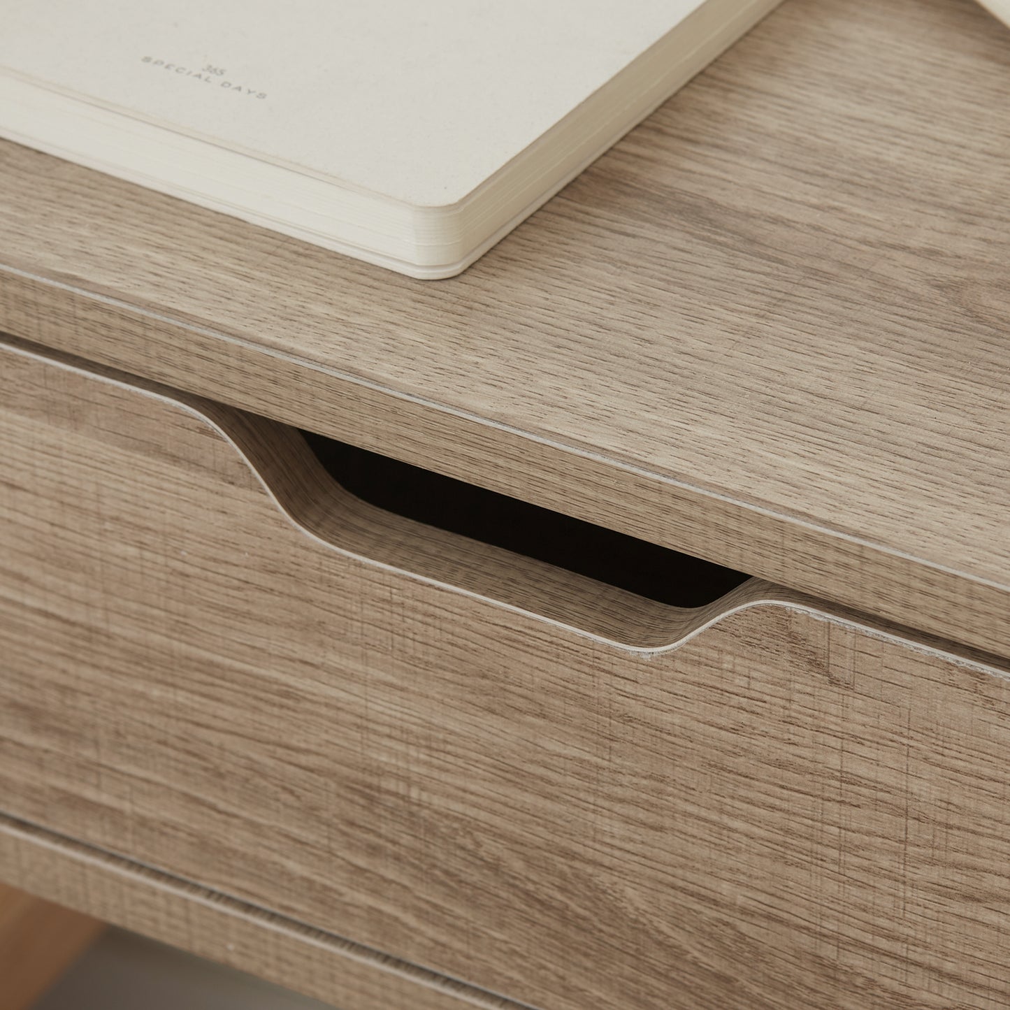HOMCOM Floating Nightstands Set of 2, Wall Mounted Bedside Table with Drawer for Bedroom, Natural