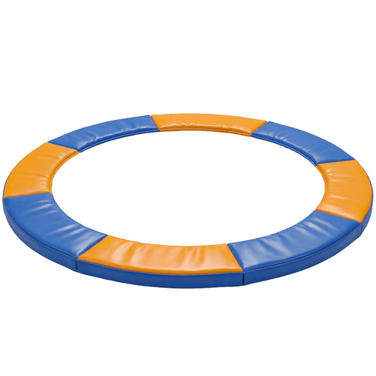 Photo of HOMCOM 8FT Trampoline Spring Cover, Plastic Trampoline Pad Replacement Safety Guard, Yellow and Blue in Blue colour on a white background