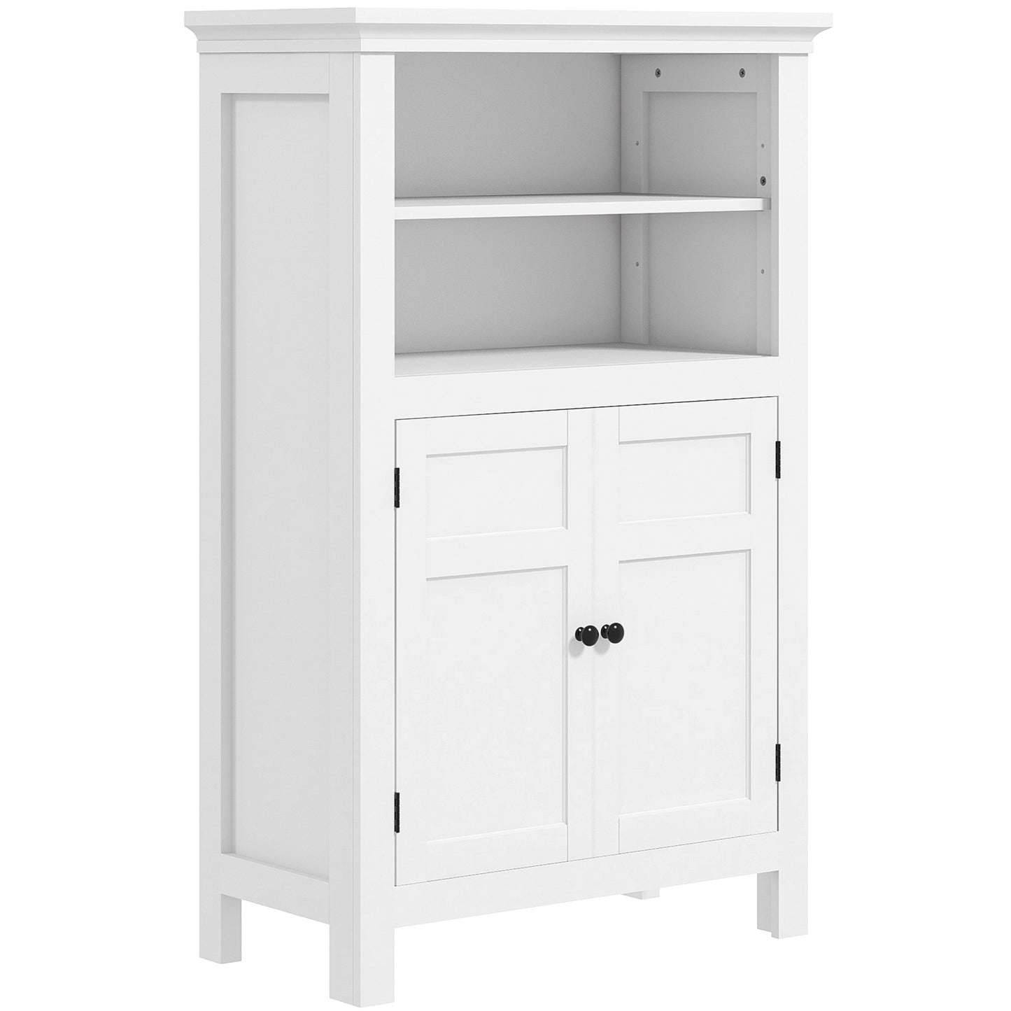 Photo of HOMCOM Multi-Storage Modern Bathroom Cabinet - White in White colour on a white background