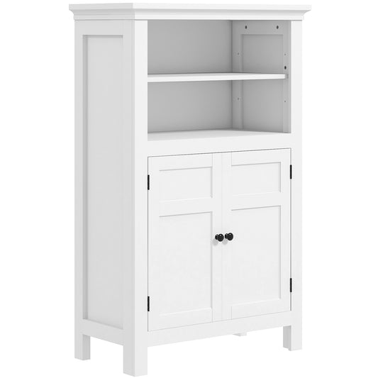 Photo of HOMCOM Multi-Storage Modern Bathroom Cabinet - White in White colour on a white background