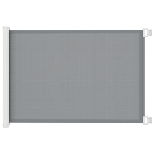 Photo of PawHut Retractable Pet Safety Gate, Folding Dog Barrier, Grey in Grey colour on a white background